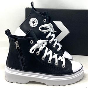 Converse Chuck Taylor Lugged Lift Platform Leather Casual Shoe Kid Women A05540C